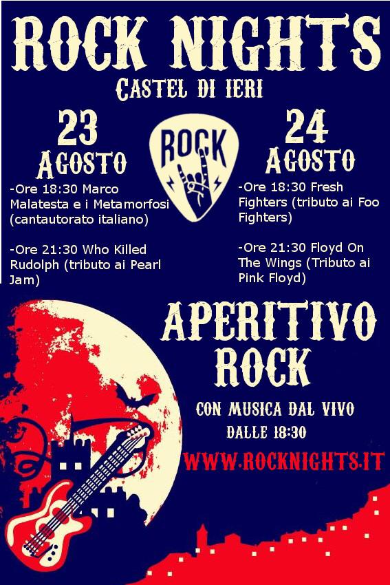 18 edizione Castel Di Ieri Rock Nights - Il Programma 2019