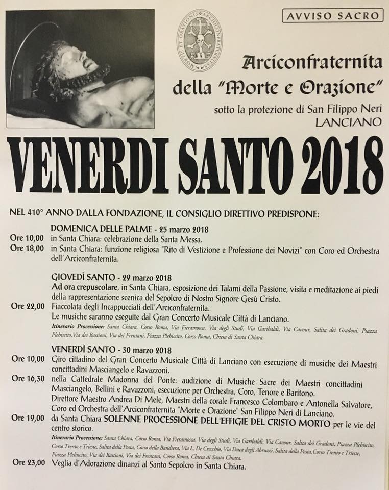 Riti Settimana Santa 2018 - Lanciano (AQ)